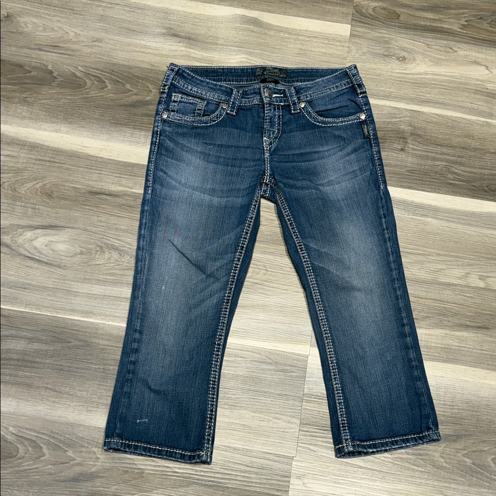 Silver Aiko Capri denim jeans size 29